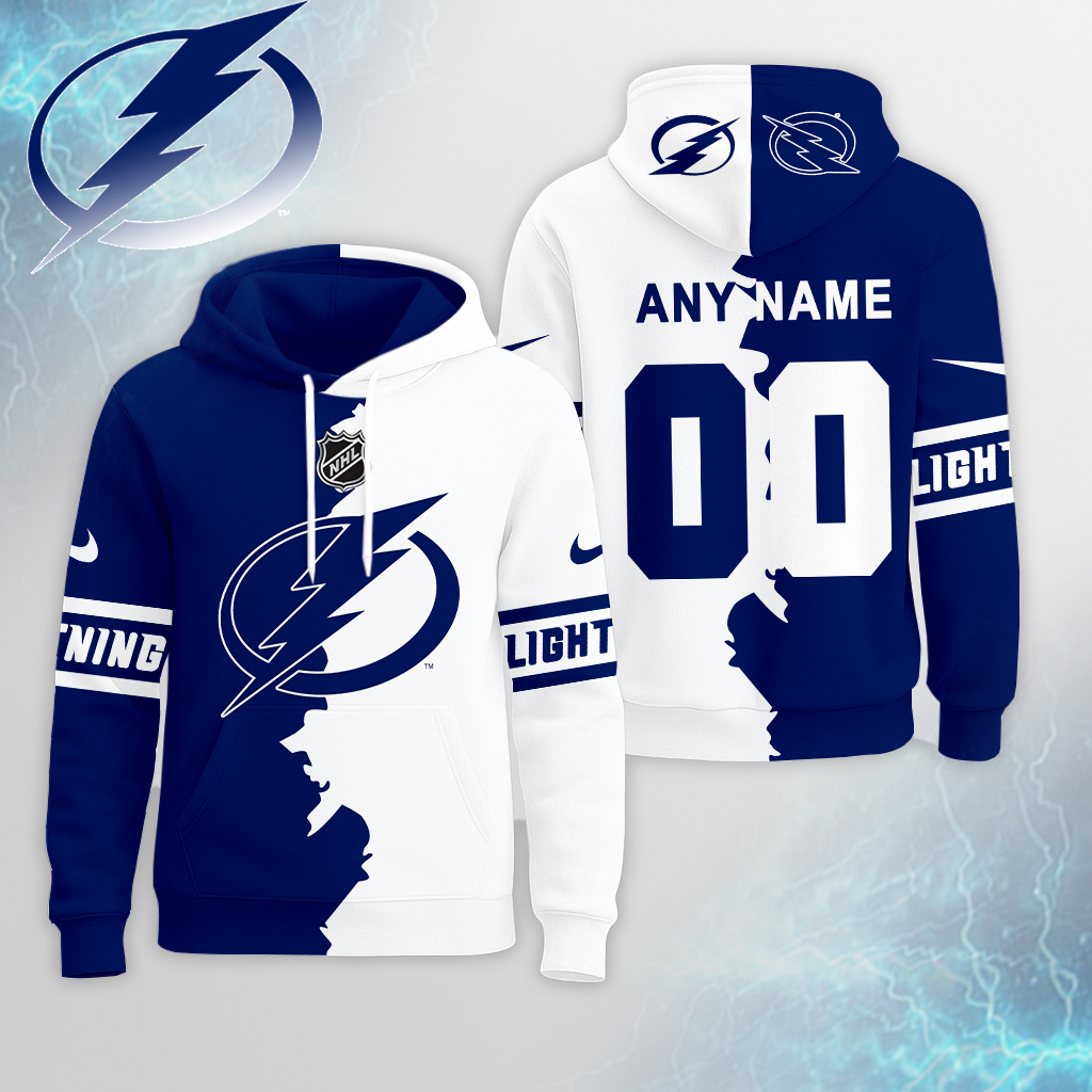 LIMITED EDITION - NEW CUSTOMIZED NHL12 TPL TAMPA BAY LIGHTNING UNISEX T-SHIRT, POLO, HOODIE & JACKETS