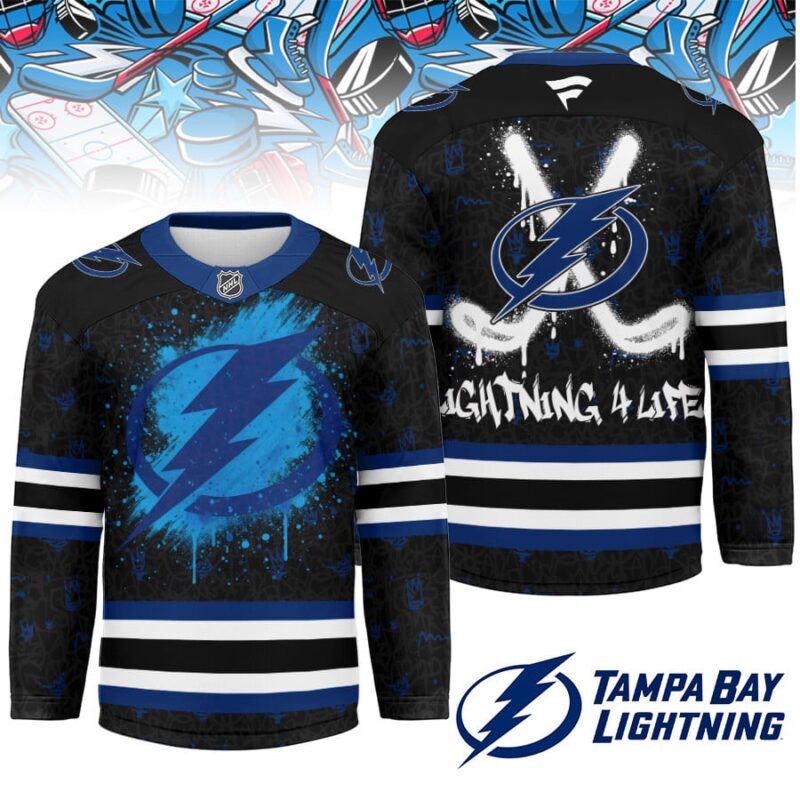 LIMITED EDITION - NEW CUSTOMIZED NHL12 TB LIGHTNING UNISEX HOCKEY JERSEY