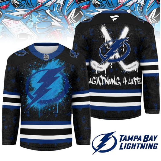 LIMITED EDITION - NEW CUSTOMIZED NHL12 TB LIGHTNING UNISEX HOCKEY JERSEY