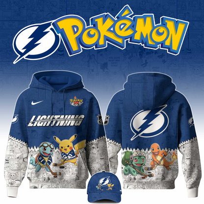 LIMITED EDITION - NEW CUSTOMIZED NHL12 TPL TAMPA BAY LIGHTNING X POKÉMON T-SHIRT, SWEATSHIRT, HOODIE & ZIP HOODIE