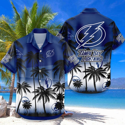LIMITED EDITION - NEW CUSTOMIZED NHL12 TPL TAMPA BAY LIGHTNING UNISEX HAWAIIAN SHIRT & SHORTS SET
