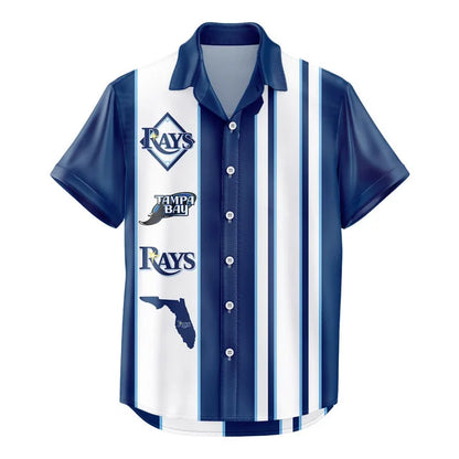 LIMITED EDITION - NEW CUSTOMIZED MLB21 TBR TAMPA BAY RAYS UNISEX HAWAIIAN SHIRT