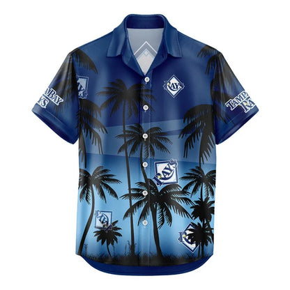 LIMITED EDITION - NEW CUSTOMIZED MLB21 TBR TAMPA BAY RAYS UNISEX HAWAIIAN SHIRT & SHORTS SET