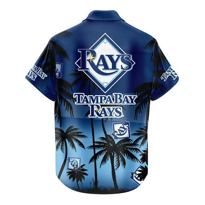 LIMITED EDITION - NEW CUSTOMIZED MLB21 TBR TAMPA BAY RAYS UNISEX HAWAIIAN SHIRT & SHORTS SET