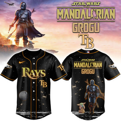 LIMITED EDITION - NEW CUSTOMIZED MLB21 TB RAYS x STAR WARS BASEBALL JERSEY & CAP