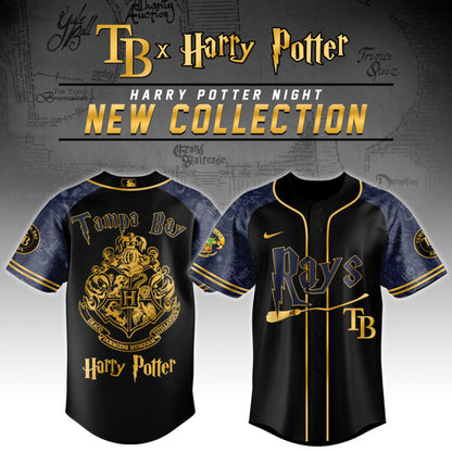 LIMITED EDITION - NEW CUSTOMIZED MLB21 TB RAYS x HARRY POTTER BASEBALL JERSEY & CAP