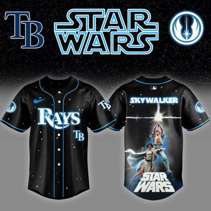 LIMITED EDITION - NEW CUSTOMIZED MLB21 TB RAYS x STAR WARS BASEBALL JERSEY