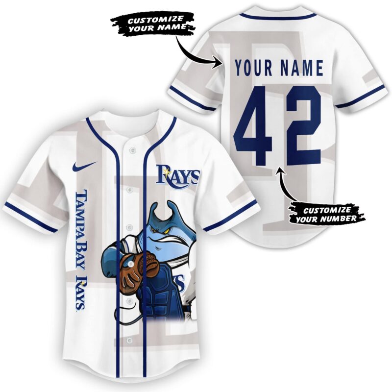 LIMITED EDITION - NEW CUSTOMIZED MLB21 TBR TAMPA BAY RAYS BASEBALL JERSEY