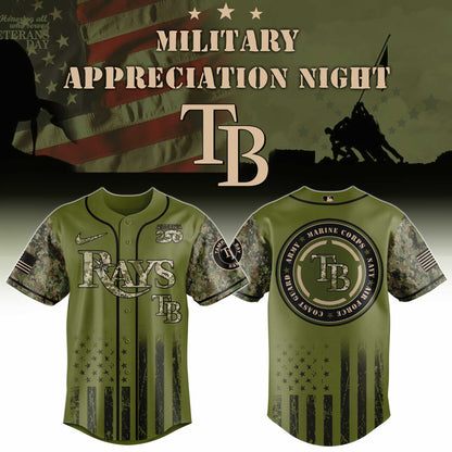 LIMITED EDITION - NEW CUSTOMIZED MLB21 TBR TAMPA BAY RAYS BASEBALL JERSEY & CAP