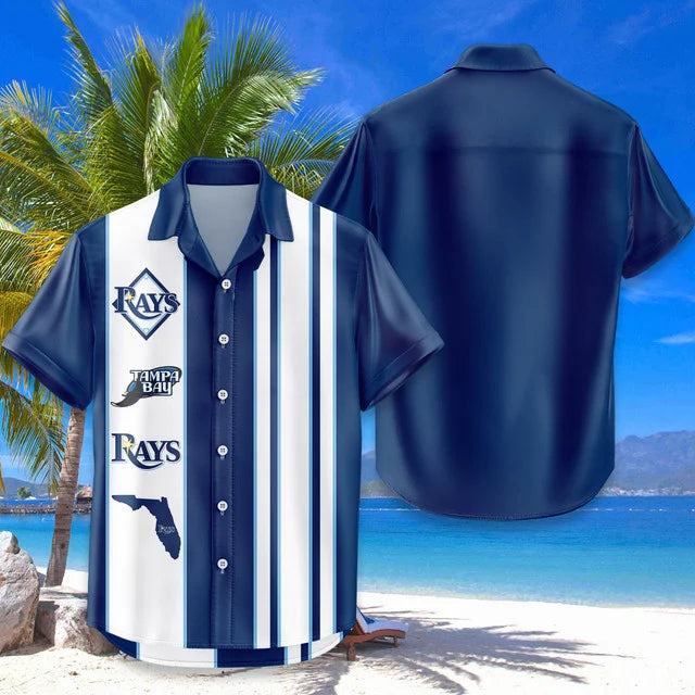 LIMITED EDITION - NEW CUSTOMIZED MLB21 TBR TAMPA BAY RAYS UNISEX HAWAIIAN SHIRT