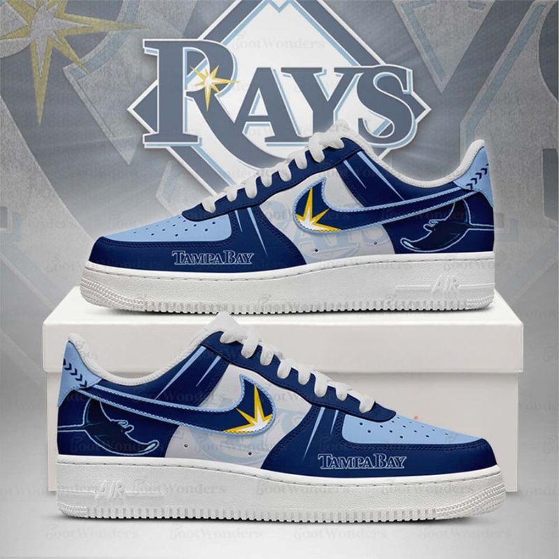 LIMITED EDITION - NEW CUSTOMIZED MLB21 TB RAYS AF1 SHOES