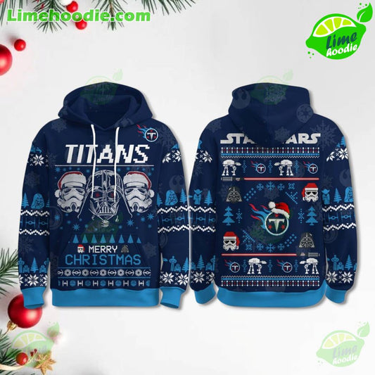 LIMITED EDITION - NEW CUSTOMIZED NFL31 TST TENNESSEE TITANS MERRY CHRISTMAS HOODIE, ZIP HOODIE, SWEATSHIRT