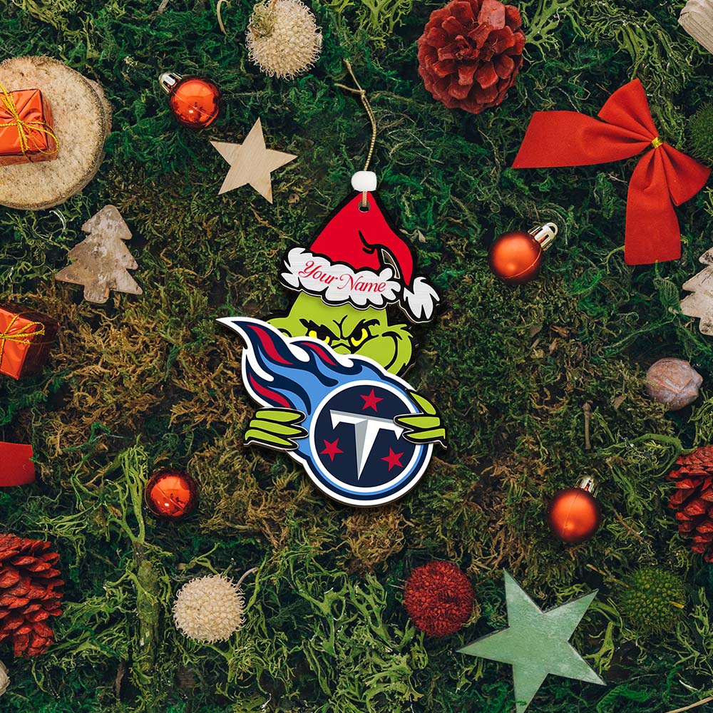 LIMITED EDITION - NEW CUSTOMIZED NFL31 TST TENNESSEE TITANS ACRYLIC ORNAMENT