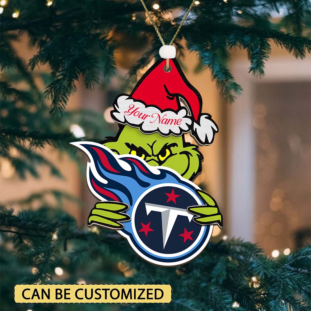 LIMITED EDITION - NEW CUSTOMIZED NFL31 TST TENNESSEE TITANS ACRYLIC ORNAMENT