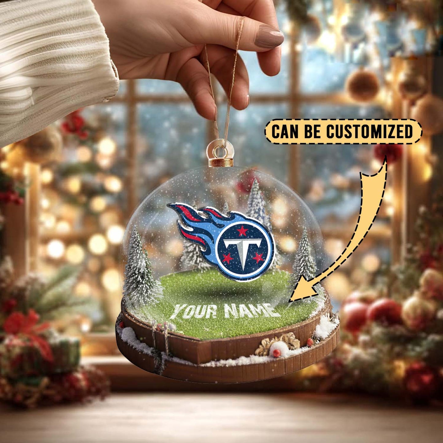 LIMITED EDITION - NEW CUSTOMIZED NFL31 TST TENNESSEE TITANS ACRYLIC ORNAMENT