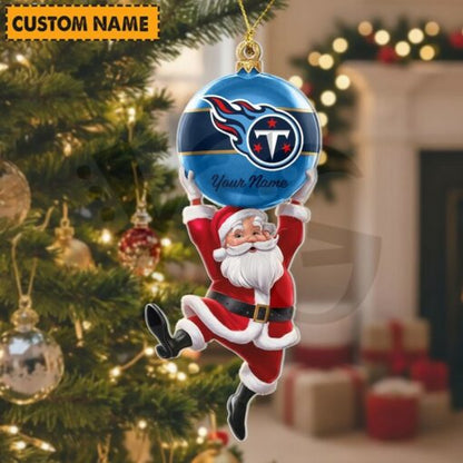 LIMITED EDITION - NEW CUSTOMIZED NFL31 TST TENNESSEE TITANS CHRISTMAS ACRYLIC ORNAMENT