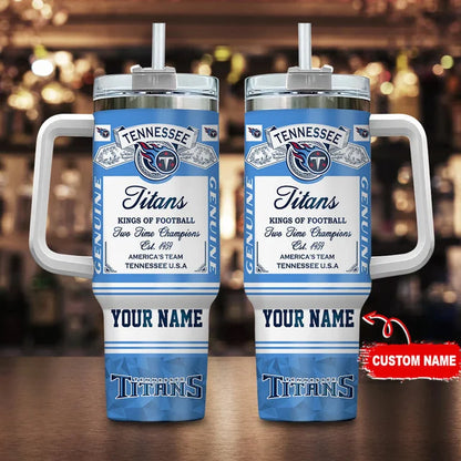 LIMITED EDITION - NEW CUSTOMIZED NFL31 TST TENNESSEE TITANS TUMBLER CUP