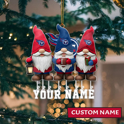 LIMITED EDITION - NEW CUSTOMIZED NFL31 TST TENNESSEE TITANS ORNAMENT