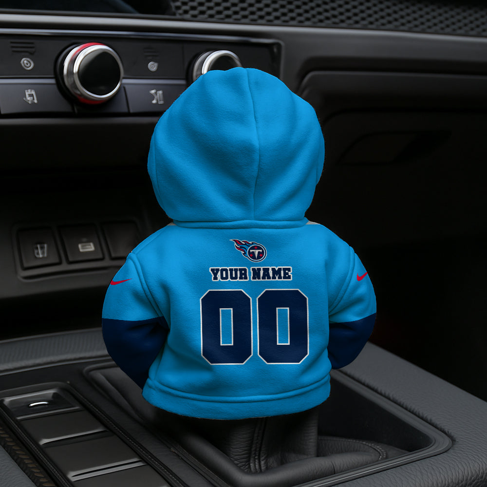LIMITED EDITION - NEW CUSTOMIZED NFL31 TST TENNESSEE TITANS AUTOMOTIVE HOODIE SHIFT KNOB COVER