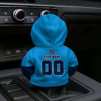 LIMITED EDITION - NEW CUSTOMIZED NFL31 TST TENNESSEE TITANS AUTOMOTIVE HOODIE SHIFT KNOB COVER