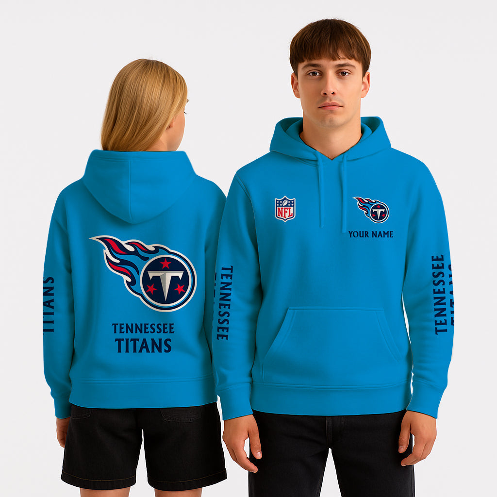 LIMITED EDITION - NEW CUSTOMIZED NFL31 TST TENNESSEE TITANS UNISEX HOODIE