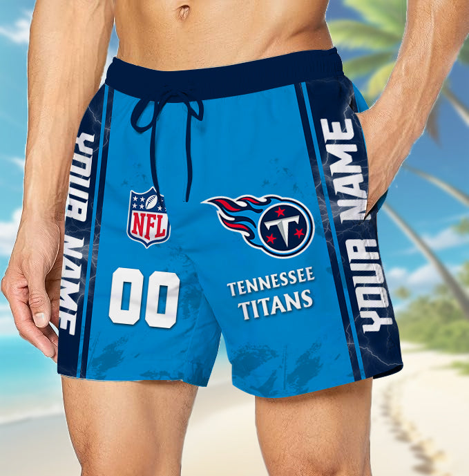 LIMITED EDITION - NEW CUSTOMIZED NFL31 TST TENNESSEE TITANS UNISEX SHORT PANTS
