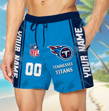 LIMITED EDITION - NEW CUSTOMIZED NFL31 TST TENNESSEE TITANS UNISEX SHORT PANTS