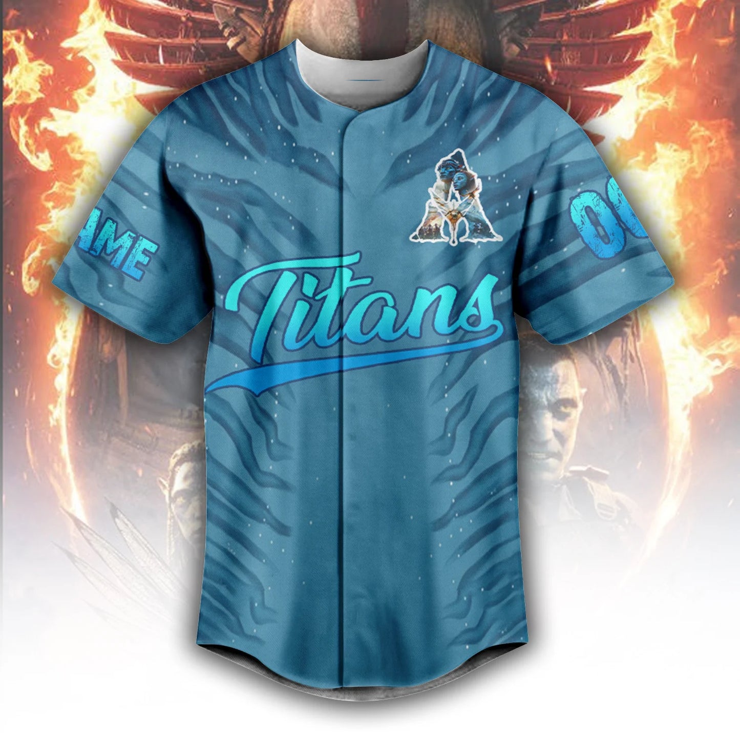 LIMITED EDITION - NEW CUSTOMIZED NFL31 TST TENNESSEE TITANS BASEBALL JERSEY