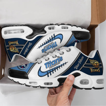 LIMITED EDITION - NEW CUSTOMIZED NFL31 TST TENNESSEE TITANS UNISEX AIR MAX PLUS SNEAKERS