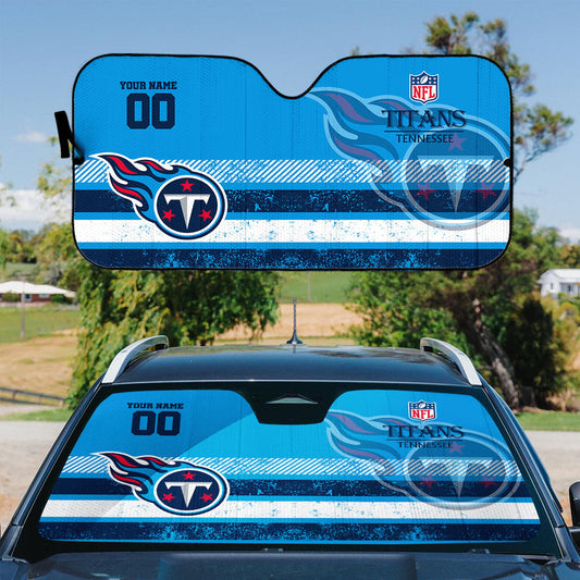 LIMITED EDITION - NEW CUSTOMIZED NFL31 TST TENNESSEE TITANS AUTO WINDSHIELD SHADE