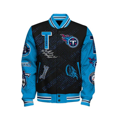 LIMITED EDITION - NEW CUSTOMIZED NFL31 TST TENNESSEE TITANS SATIN VARSITY JACKET & BASEBALL JACKET