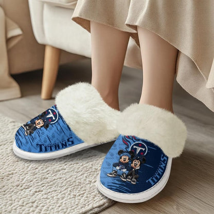 [SPECIAL OFFER] NEW CUSTOMIZED NFL31 TST TENNESSEE TITANS COTTON SLIPPERS