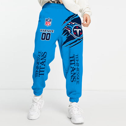 LIMITED EDITION - NEW PREMIUM NFL31 TST TENNESSEE TITANS UNISEX LONG PANTS