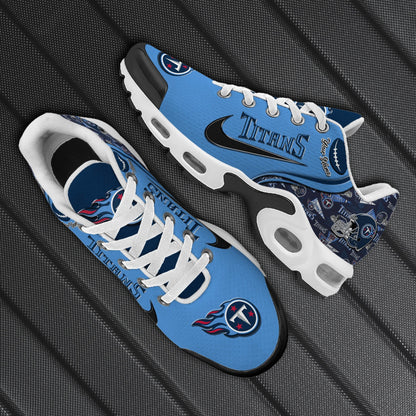 LIMITED EDITION - NEW CUSTOMIZED NFL31 TST TENNESSEE TITANS UNISEX AIR MAX PLUS SNEAKERS
