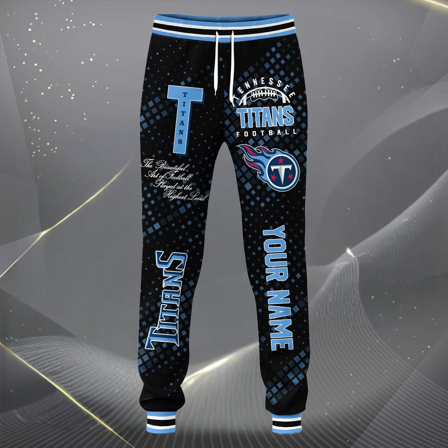 LIMITED EDITION - NEW CUSTOMIZED NFL31 TST TENNESSEE TITANS SATIN VARSITY JACKET & LONG PANTS