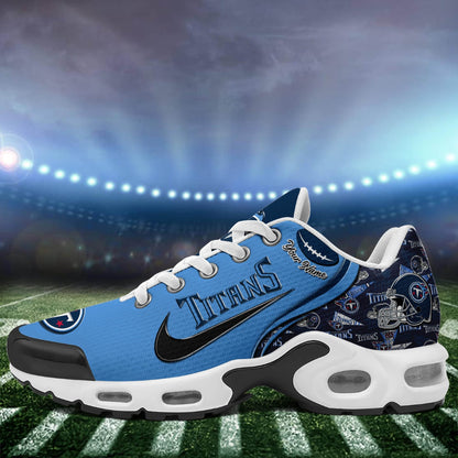 LIMITED EDITION - NEW CUSTOMIZED NFL31 TST TENNESSEE TITANS UNISEX AIR MAX PLUS SNEAKERS