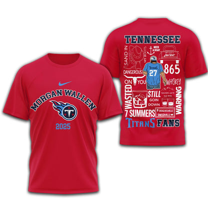 LIMITED EDITION - NEW CUSTOMIZED NFL31 TST TENNESSEE TITANS T-SHIRT | MULTIPLE COLORS AVAILABLE