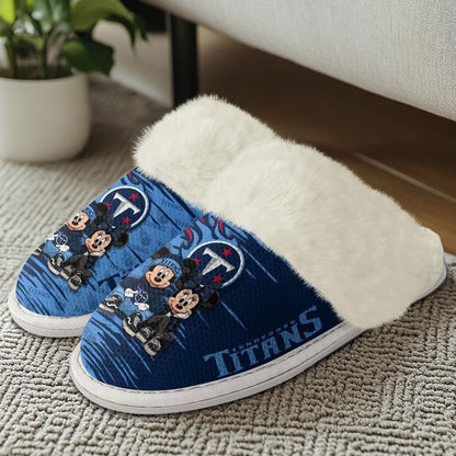 [SPECIAL OFFER] NEW CUSTOMIZED NFL31 TST TENNESSEE TITANS COTTON SLIPPERS