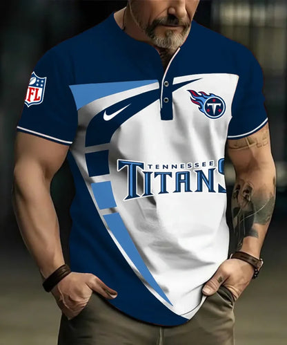 LIMITED EDITION - NEW CUSTOMIZED NFL31 TST TENNESSEE TITANS POLO SHIRT