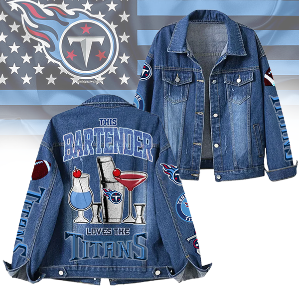 LIMITED EDITION - NEW CUSTOMIZED NFL31 TST TENNESSEE TITANS DENIM JACKET