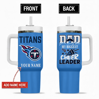 [SPECIAL OFFER] NEW CUSTOMIZED NFL31 TST TENNESSEE TITANS 40OZ TUMBLER
