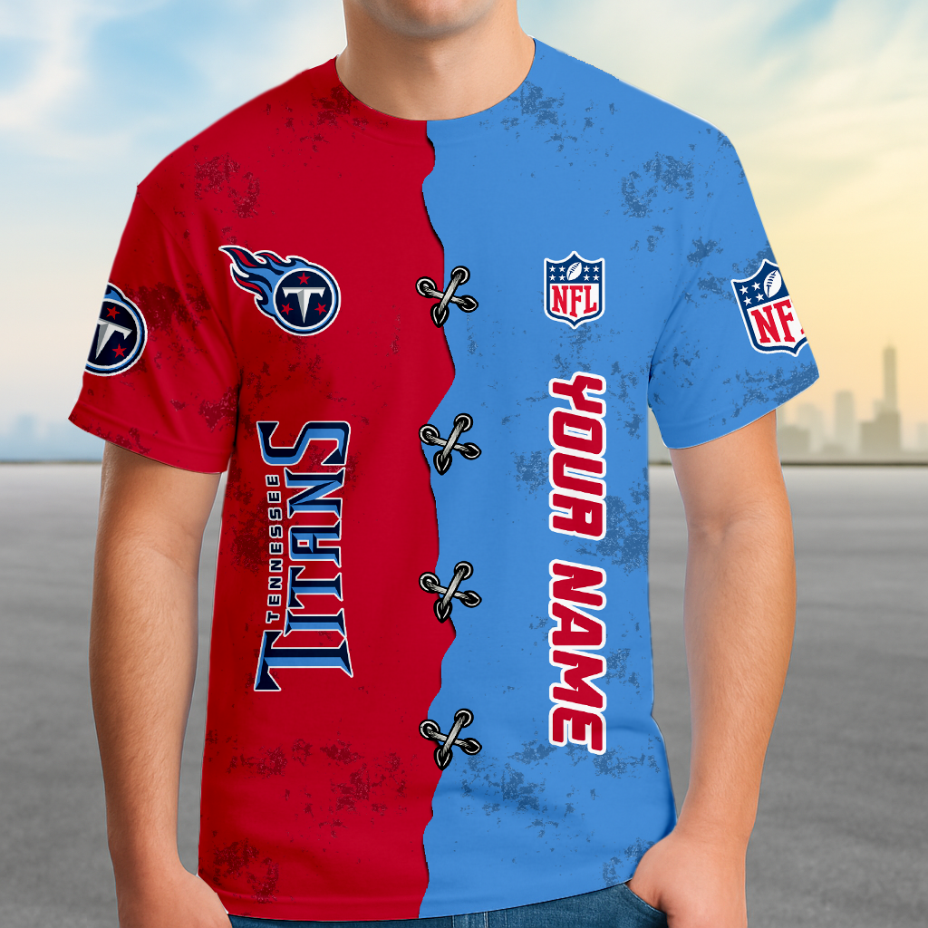 LIMITED EDITION - NEW CUSTOMIZED NFL31 TST TENNESSEE TITANS UNISEX T-SHIRT, POLO, HOODIE & JACKETS