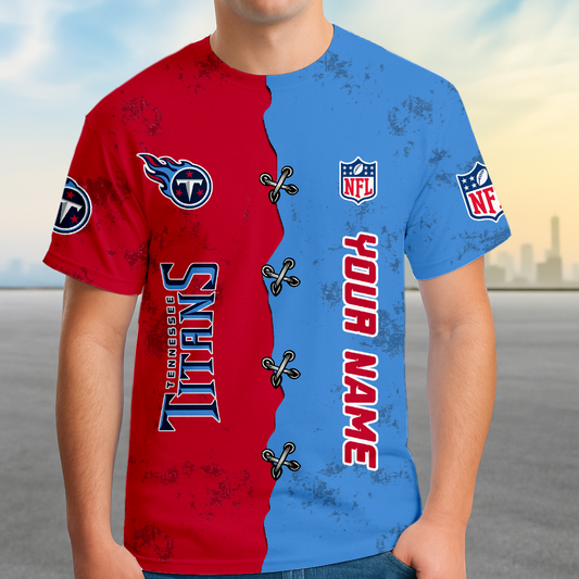 LIMITED EDITION - NEW CUSTOMIZED NFL31 TST TENNESSEE TITANS UNISEX T-SHIRT, POLO, HOODIE & JACKETS