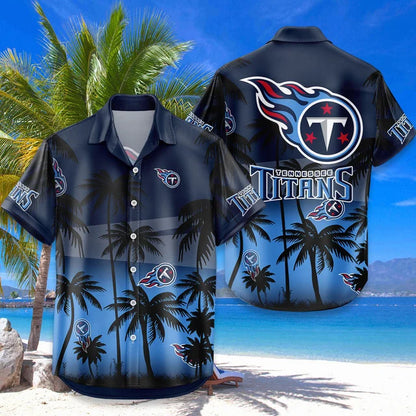 LIMITED EDITION - NEW CUSTOMIZED NFL31 TST TENNESSEE TITANS UNISEX HAWAIIAN SHIRT & SHORTS SET