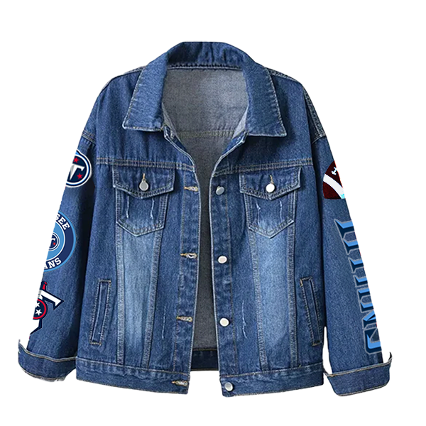 LIMITED EDITION - NEW CUSTOMIZED NFL31 TST TENNESSEE TITANS DENIM JACKET