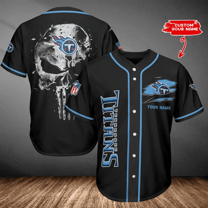 LIMITED EDITION - NEW CUSTOMIZED NFL31 TST TENNESSEE TITANS BASEBALL JERSEY