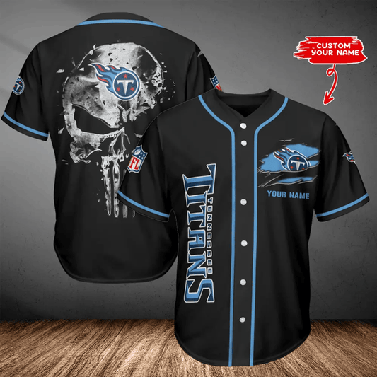 LIMITED EDITION - NEW CUSTOMIZED NFL31 TST TENNESSEE TITANS BASEBALL JERSEY