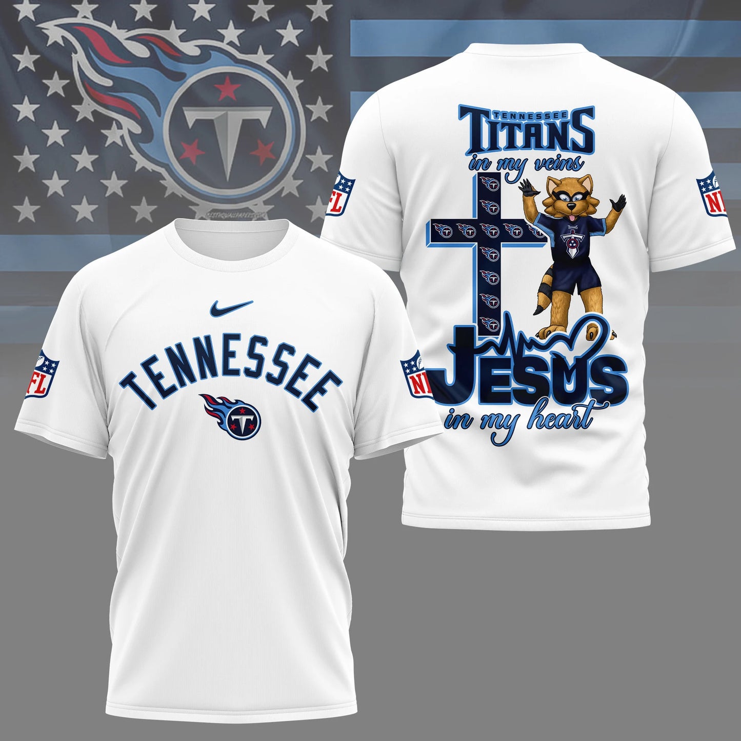 LIMITED EDITION - NEW CUSTOMIZED NFL31 TST TENNESSEE TITANS T-SHIRT | MULTIPLE COLORS AVAILABLE