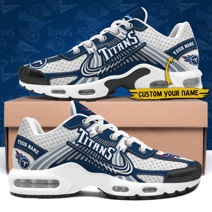 LIMITED EDITION - NEW CUSTOMIZED NFL31 TST TENNESSEE TITANS UNISEX AIR MAX PLUS SNEAKERS