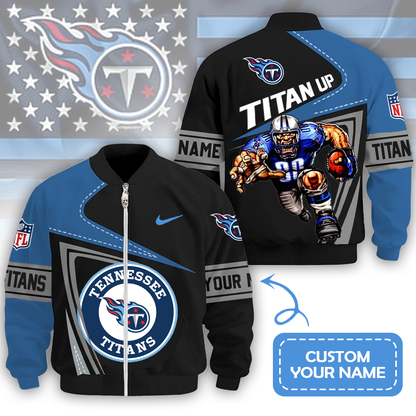 LIMITED EDITION - NEW CUSTOMIZED NFL31 TST TENNESSEE TITANS UNISEX T-SHIRT, POLO, HOODIE & JACKETS